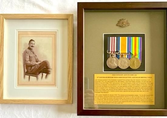 WW1 AUSTRALIAN MILITARY MEDAL GROUPING TO SERGEANT JACK SYLVANE