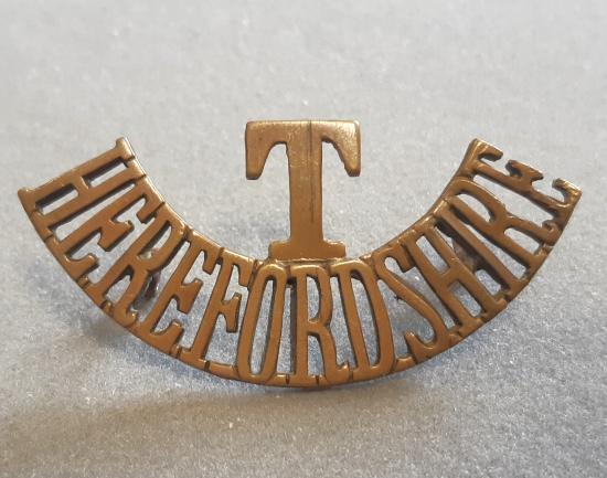 T / HEREFORDSHIRE Shoulder Title (Westlake 1576)