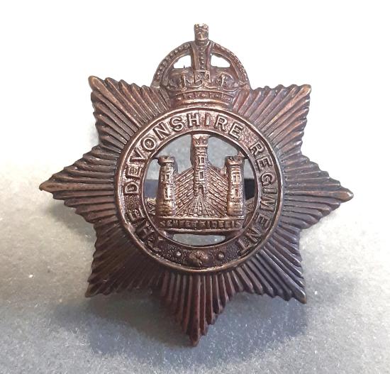 THE DEVONSHIRE Regiment OSD Hat Badge (KK602)