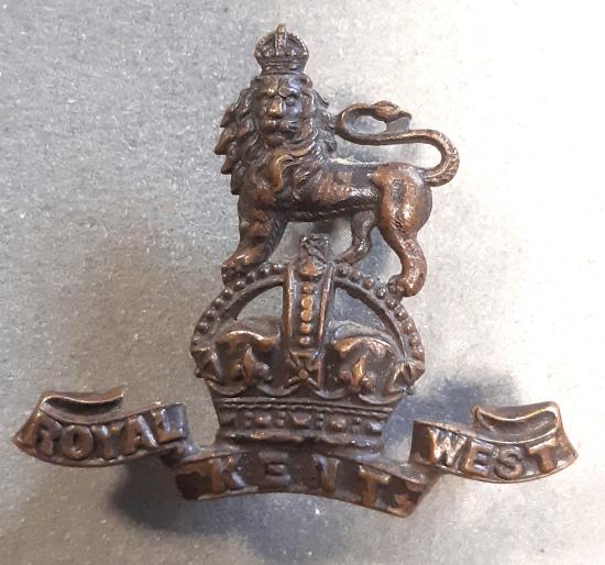 ROYAL WEST KENT Regiment OSD Left Collar Badge