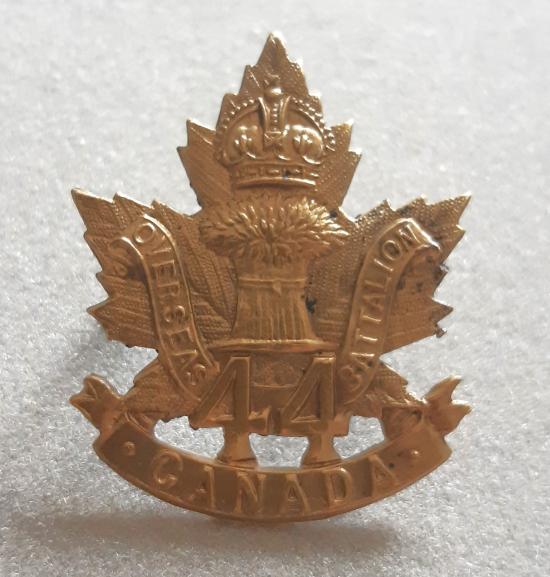 CANADIAN WW1 CEF 44th Battalion (New Brunswick) Hat Badge (Babin E44)