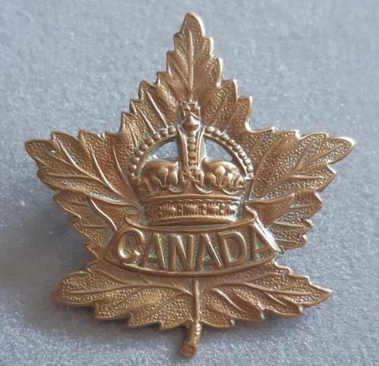 CANADIAN Circa WW1 General Service Hat Badge