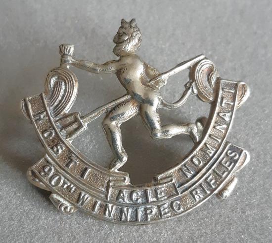 CANADIAN WW1 90th Batt. (Winnipeg Rifles) Hat Badge (Babin E90)