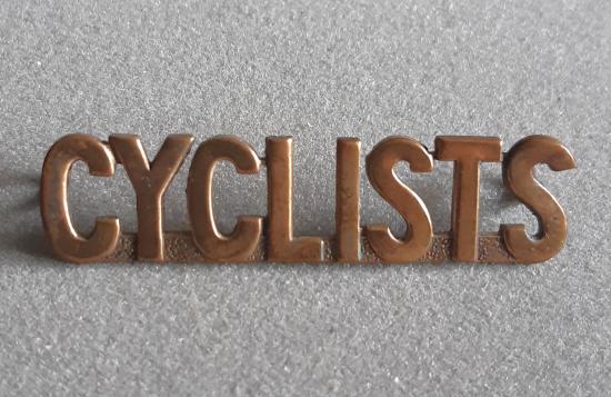 CANADIAN WW1 “CYCLISTS” Shoulder Title.