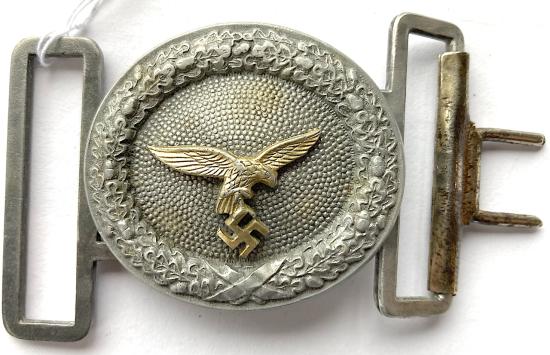 WW2 GERMAN EARLY LUFTWAFFE OFFICERS BELT BUCKLE