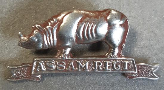 INDIAN Assam Regiment Cast Silver Badge