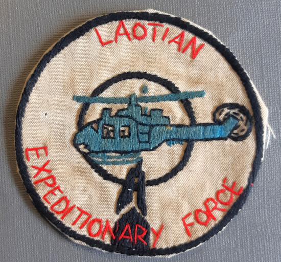 UNITED STATES Vietnam War Period ‘LAOTIAN EXPEDITIONARY FORCE” Embroidered patch.