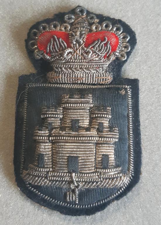 BRITISH Victorian Bullion badge (QVC over Castle)