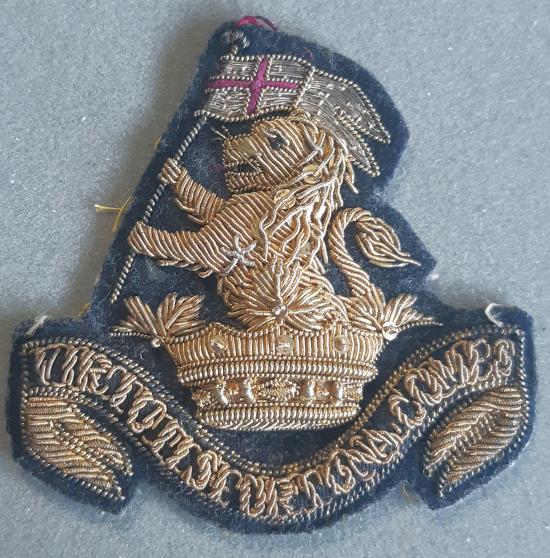 BRITISH Victorian Bullion Hat Badge (West Riding Regiment ?)