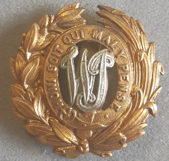 WEST INDIES REGIMENT Bi-Metal Hat Badge Post 1881