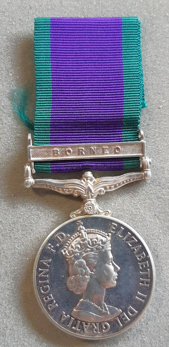 GENERAL SERVICE MEDAL 1962-2007 “BORNEO” (RNZN Recipient).