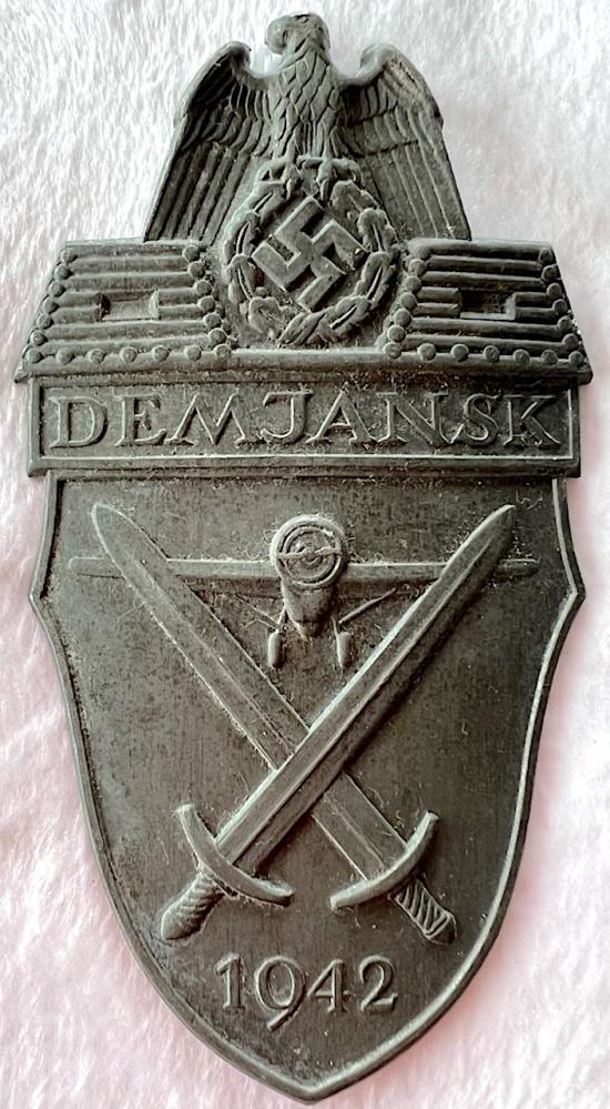 WW2 GERMAN DEMJANSK SHIELD