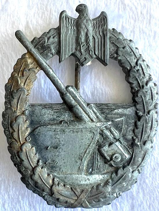 WW2 GERMAN NAVY COASTAL ARTILLERY WAR BADGE