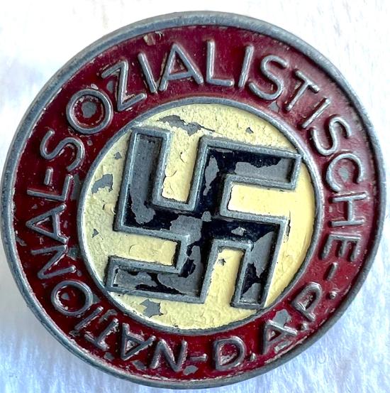 WW2 GERMAN NSPAP MEMBERSHIP BADGE - MARKED