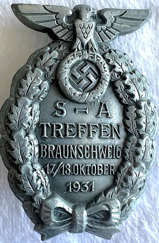 WW2 GERMAN BRUNSWICK RALLY BADGE