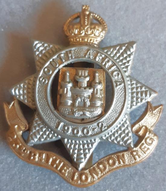 BRITISH - 23rd County of London Battalion Bi-Metal Hat Badge (KK1855)