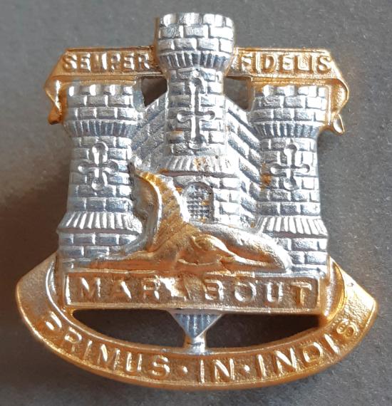BRITISH - The Devonshire & Dorset Regiment Anodised Hat Badge (KK2043)