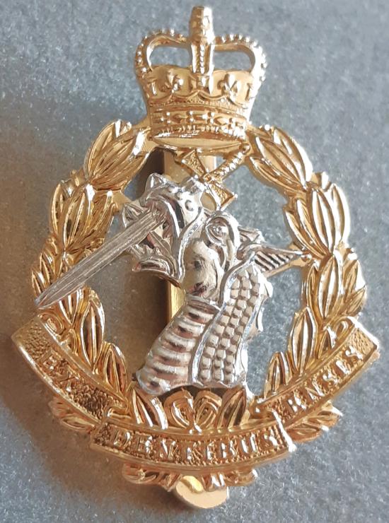 BRITISH - Royal Army Dental Corps Q/C Anodised Hat Badge (KK2148)